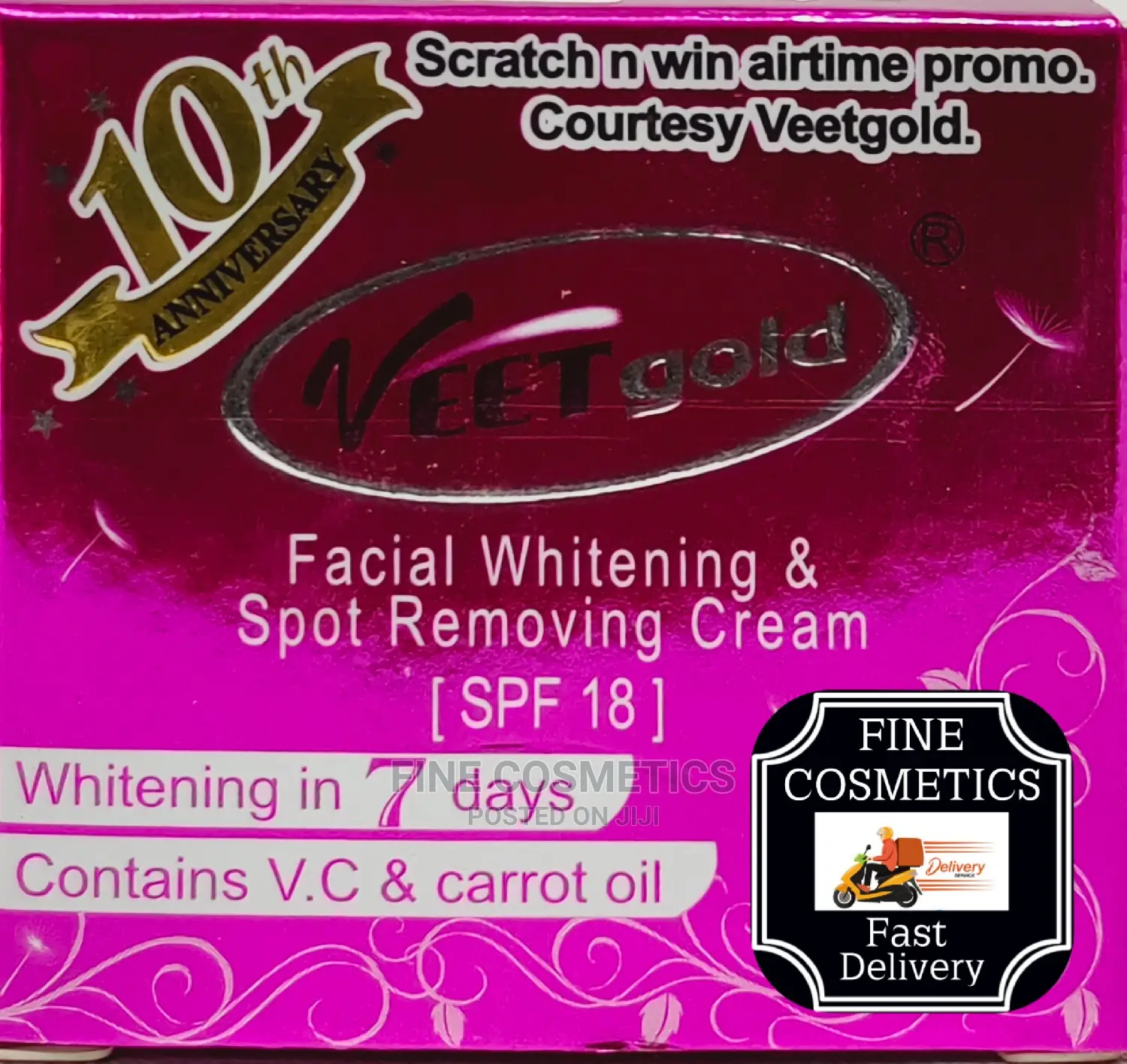 Veet Gold Facial Whitening Spot Removing Carrot Cream