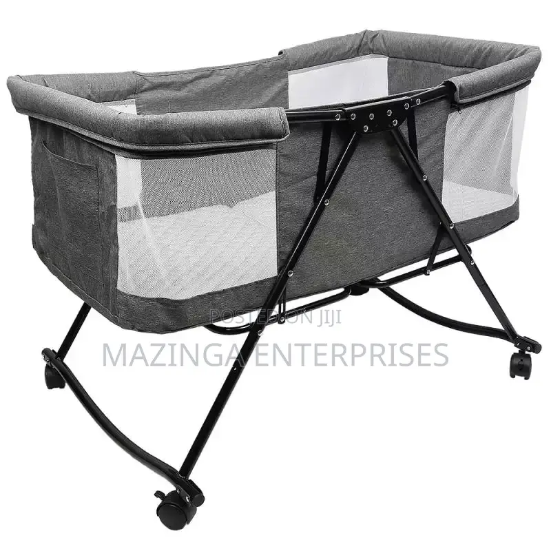 Baby Cradle Bed With Rollers(0-24months)
