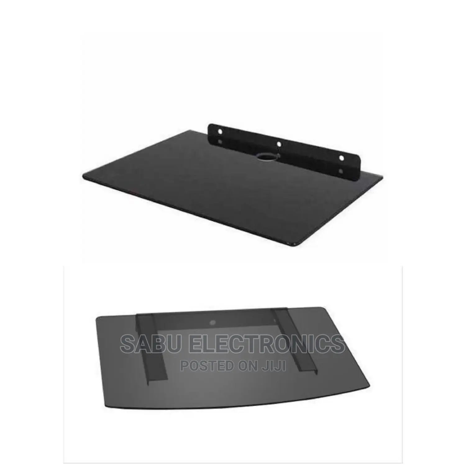 Playstation Tempered Glass Wall Mount Shelf - Black