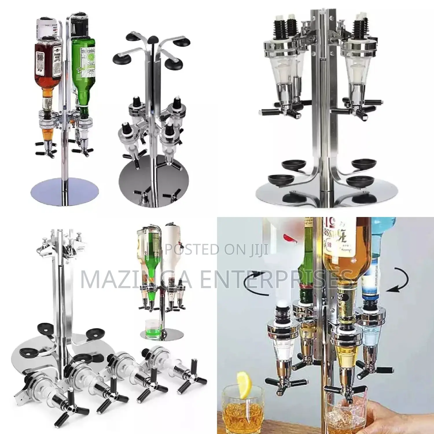 4bottle Bar Butler(Liquor Dispenser)