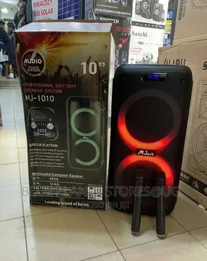 Mjack "10" Partybox + 2 Wireless Microphones... [MJ-1010]