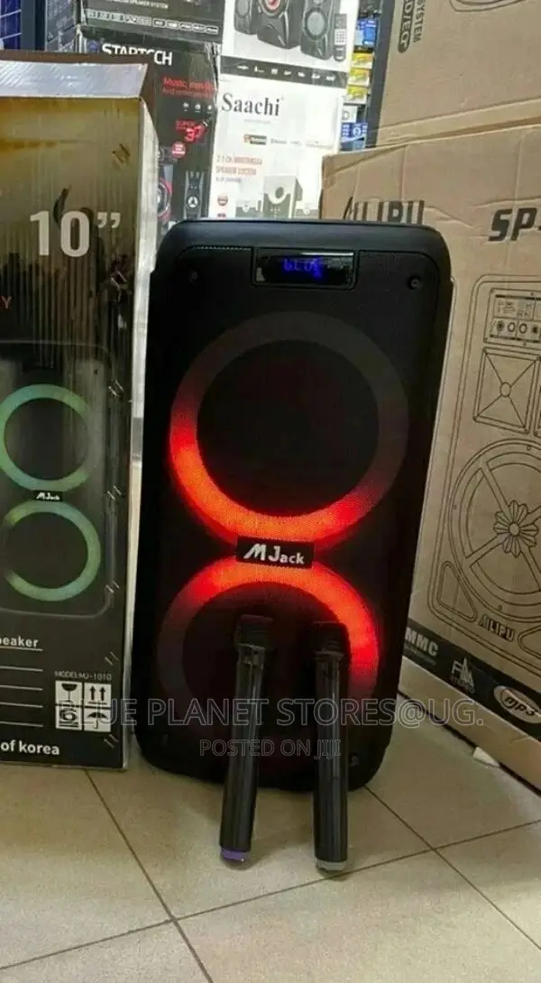 Mjack "10" Partybox + 2 Wireless Microphones... [MJ-1010]