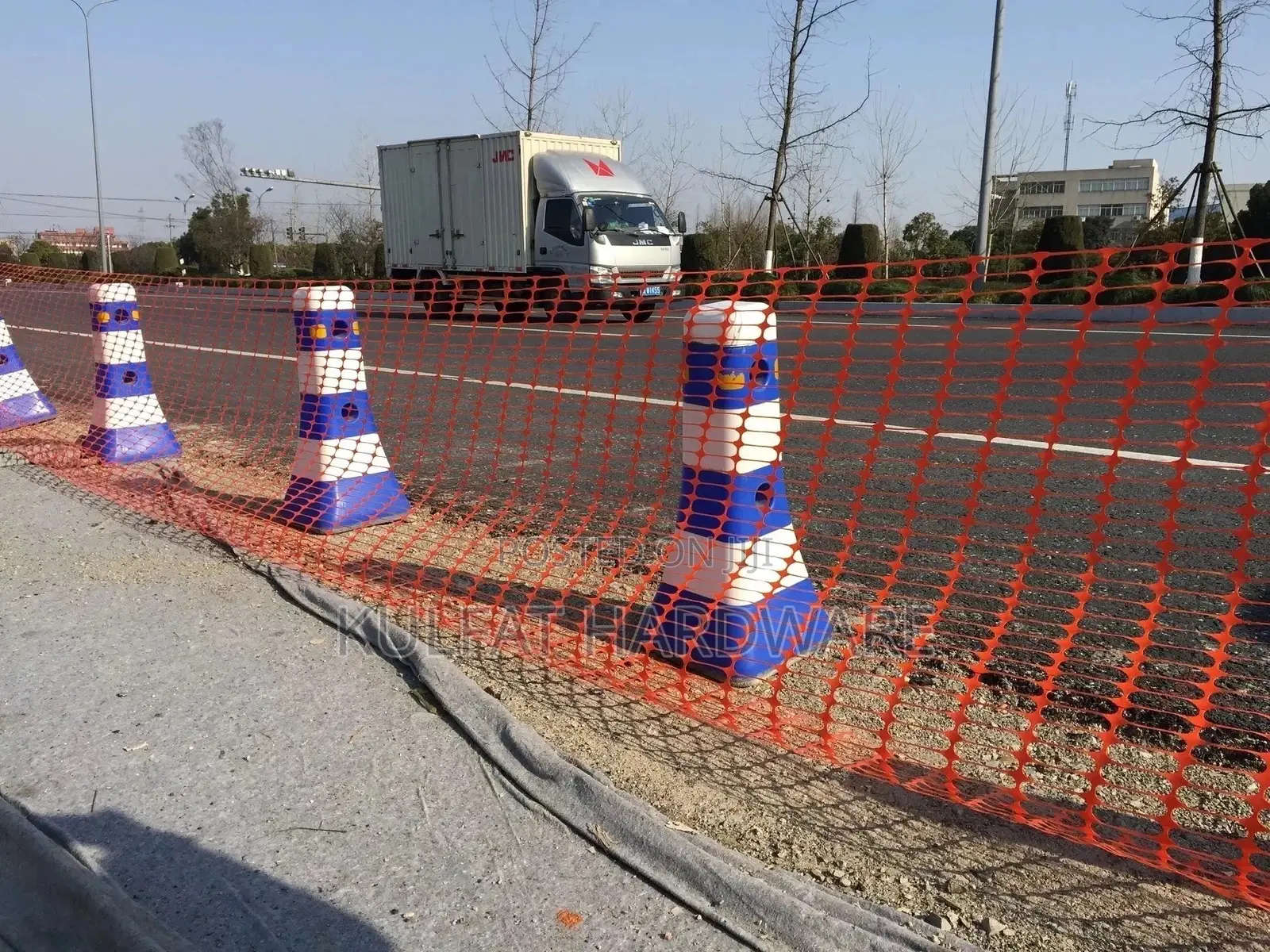 Barricading Orange Net