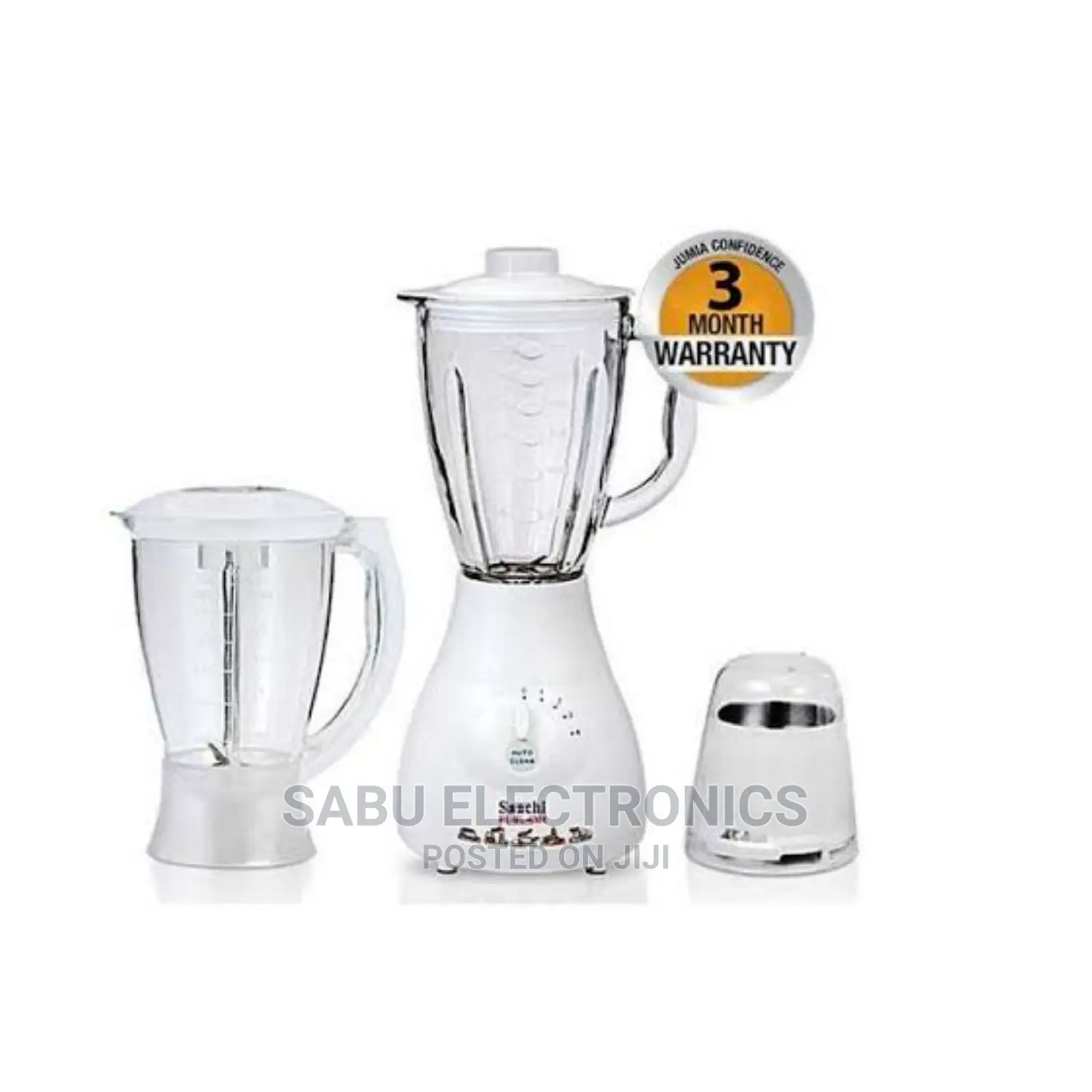Heavy Duty Blender-3 in 1-Saachi-White