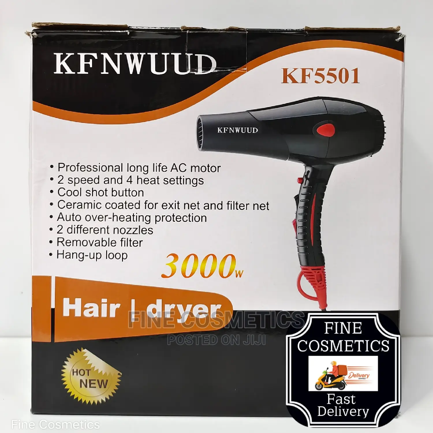 KFNWUUD Professional Hand Hair Dryer Ultra-Quiet Hair Blower