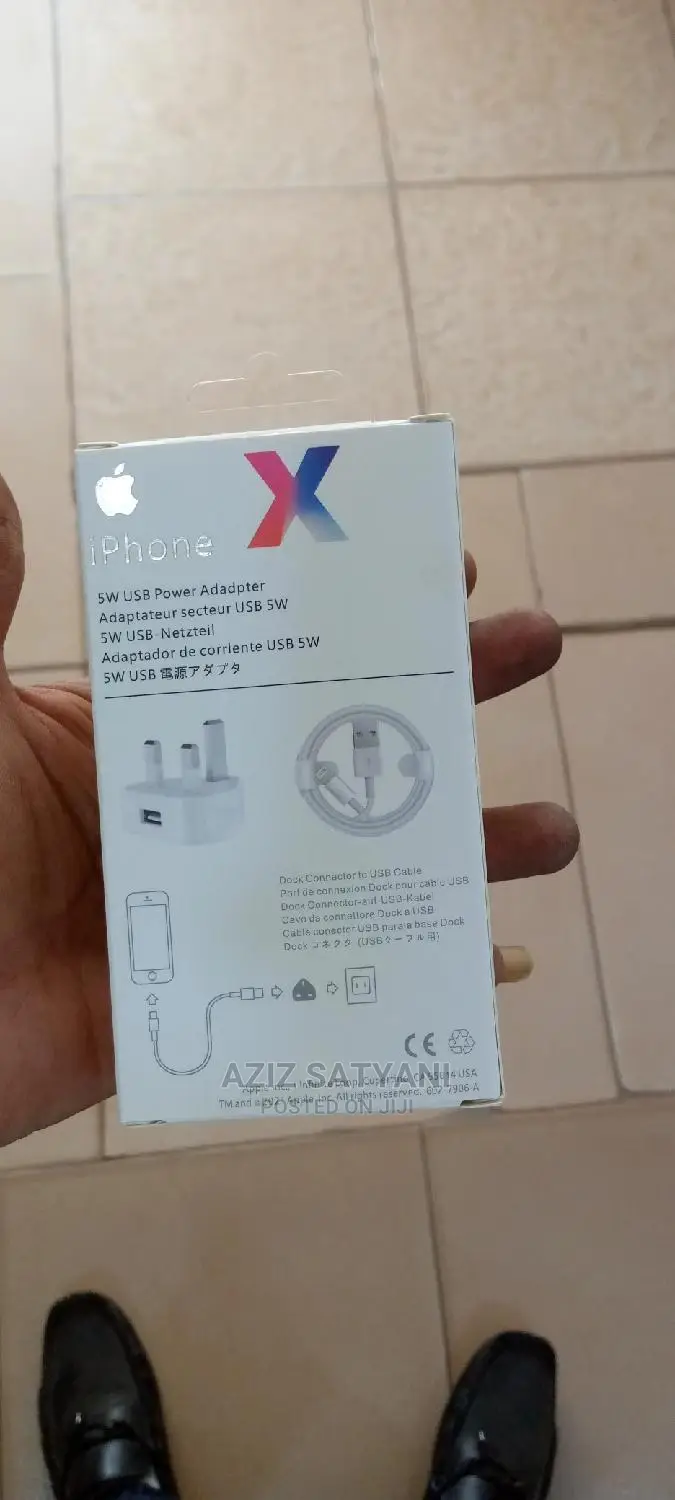 Apple iPhone Orignal Usb Pwer Adaptor and Lightng Usb Cable