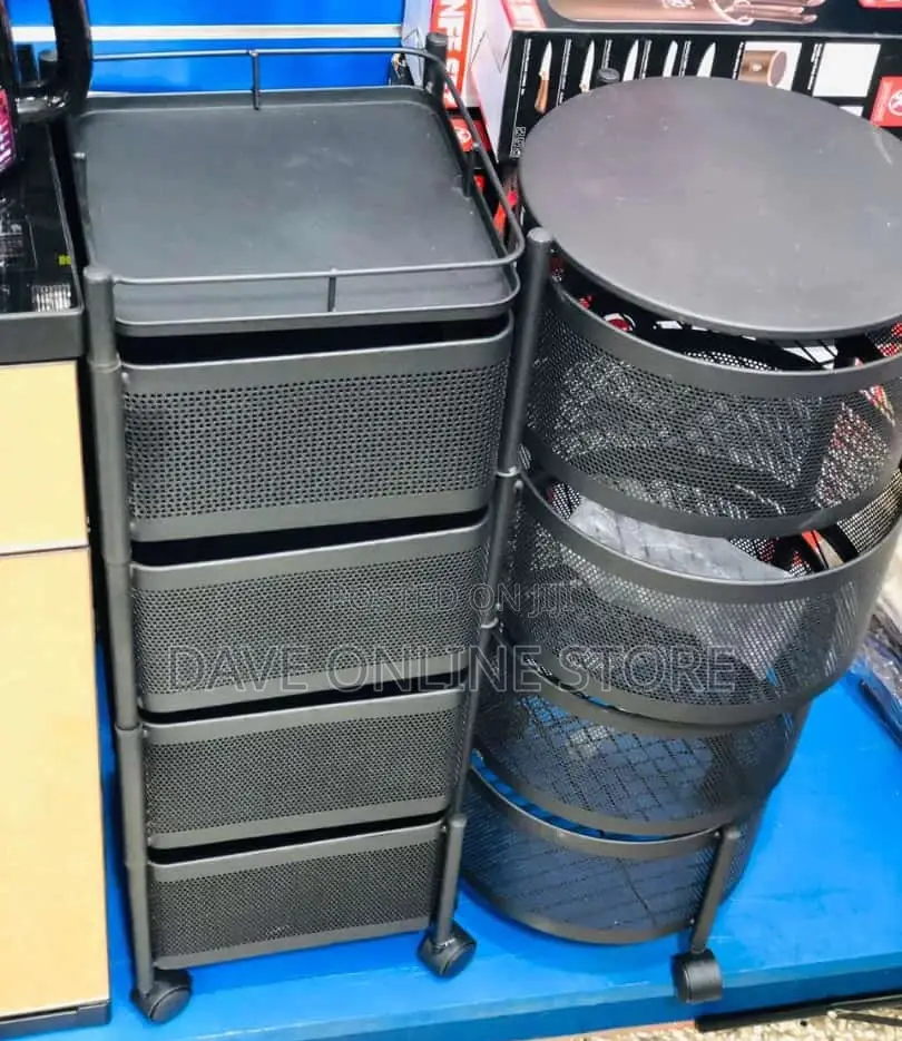 Rolling 4 Tier Storage Racks