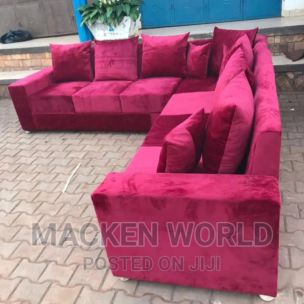 L Sofas Maroon Colour New