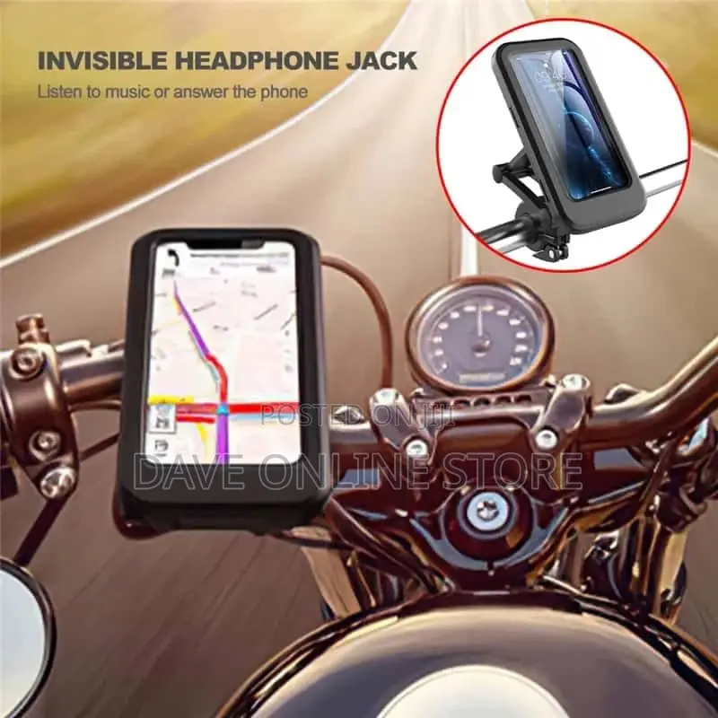 Motorbike Waterproof Inviscible Phone Jack/Holder