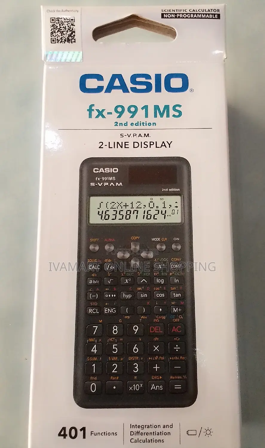 Casio Fx-991ms Scientific Calculator - 2nd Edition