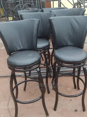 Metal and Leather Bar Stools Brand New