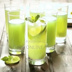 6 Pieces Glasses for Drinking Juice and Beer - Clear