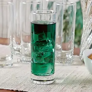 6 Pieces Glasses for Drinking Juice and Beer - Clear
