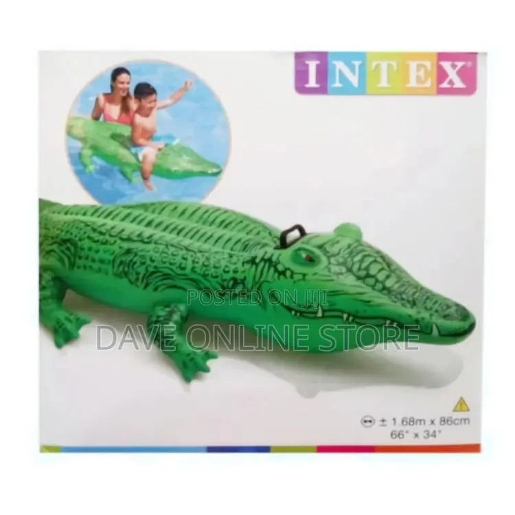 Intex Inflatable Crocodile Swimming Pool Floater Kids