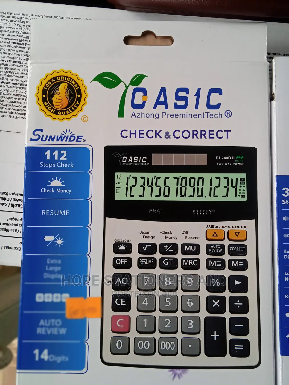 Casic Business Calculator With Money Detection