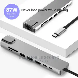 8in1 USB C Hub Charging for iPad Pro Macbook Air