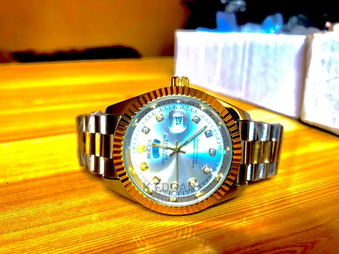 Gold and Silver Rolex Watch