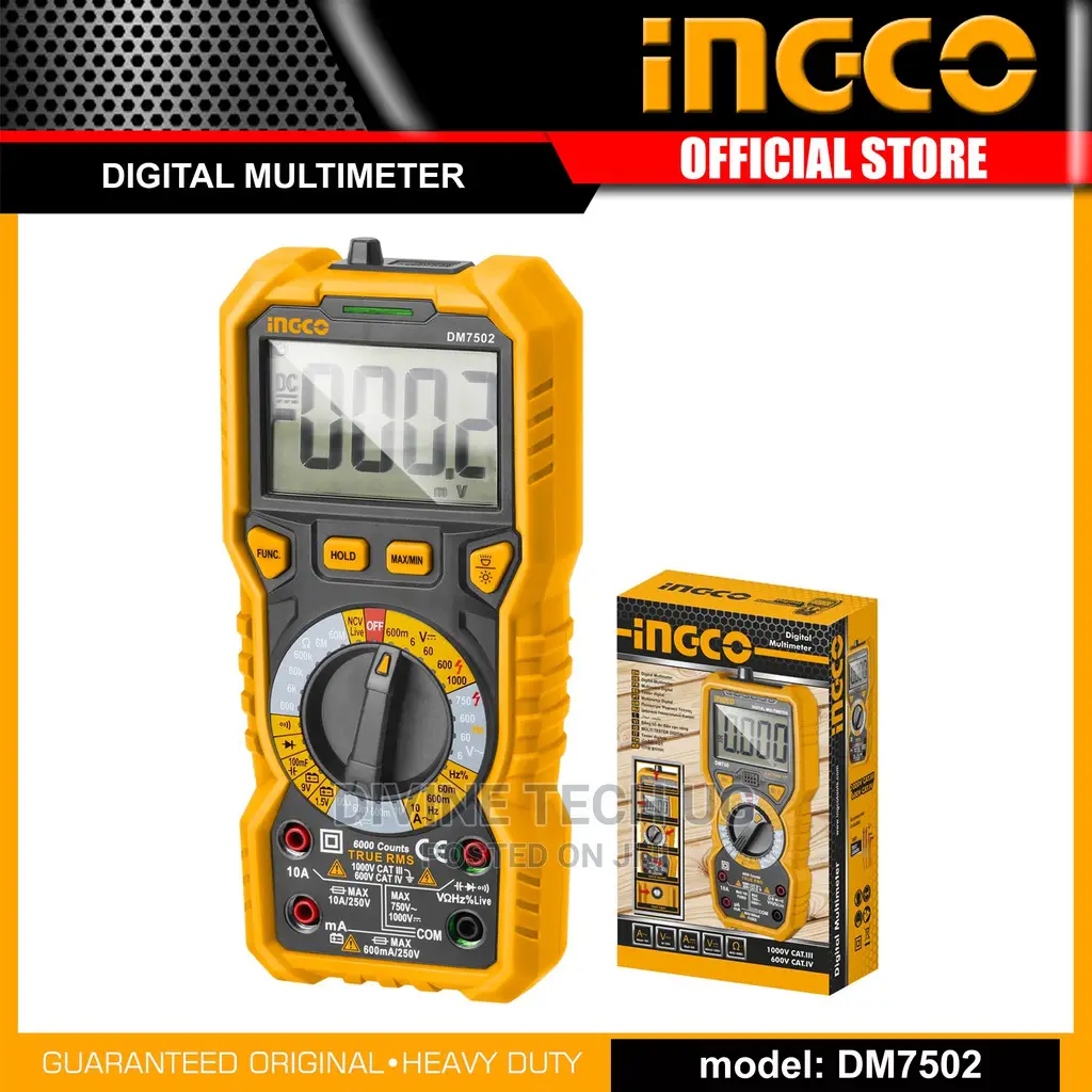 INGCO RMS Digital Multimeter – DM7502