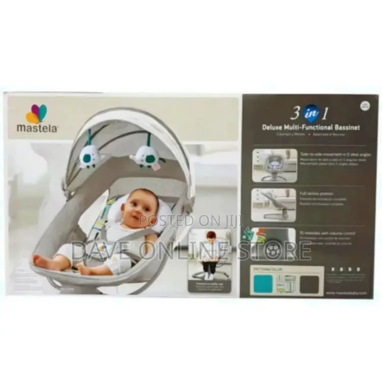 Mastela Swing 3 in 1 Deluxe Multi-Functional Bassinet