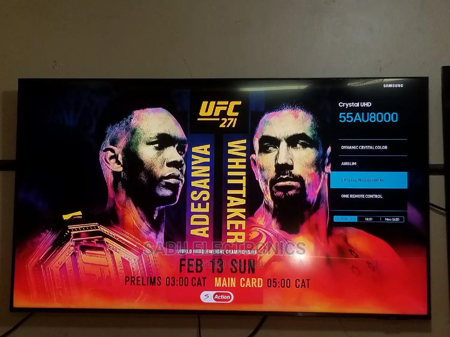 Samsung Smart TV 4k- 55 Inch-Model 55AU800