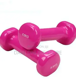 Pair of Vinyl Gym Dumbells