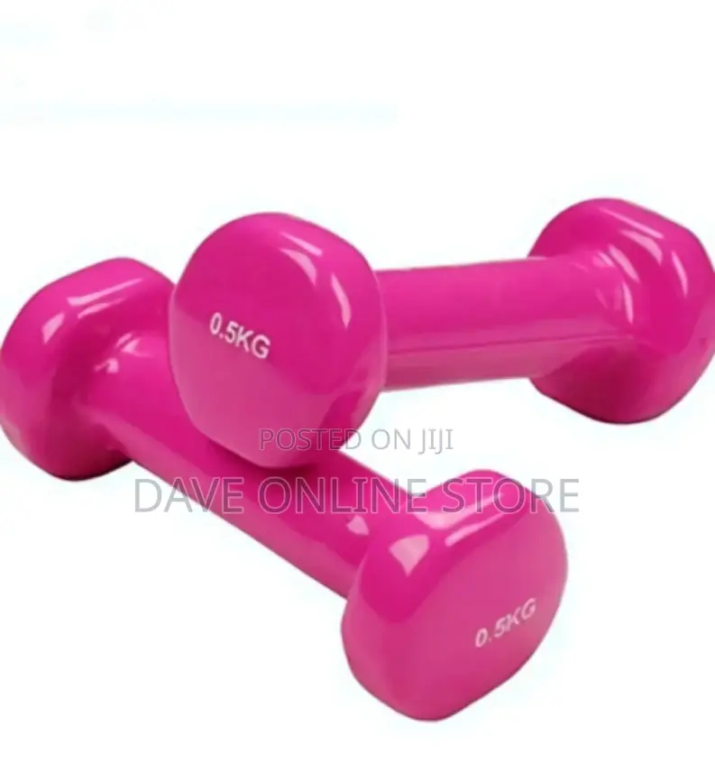 Pair of Vinyl Gym Dumbells
