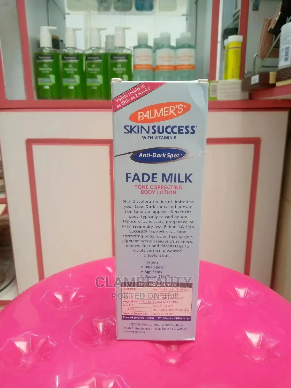 Palmers Skin Success Fade Milk Lotion Without Hydroquinone