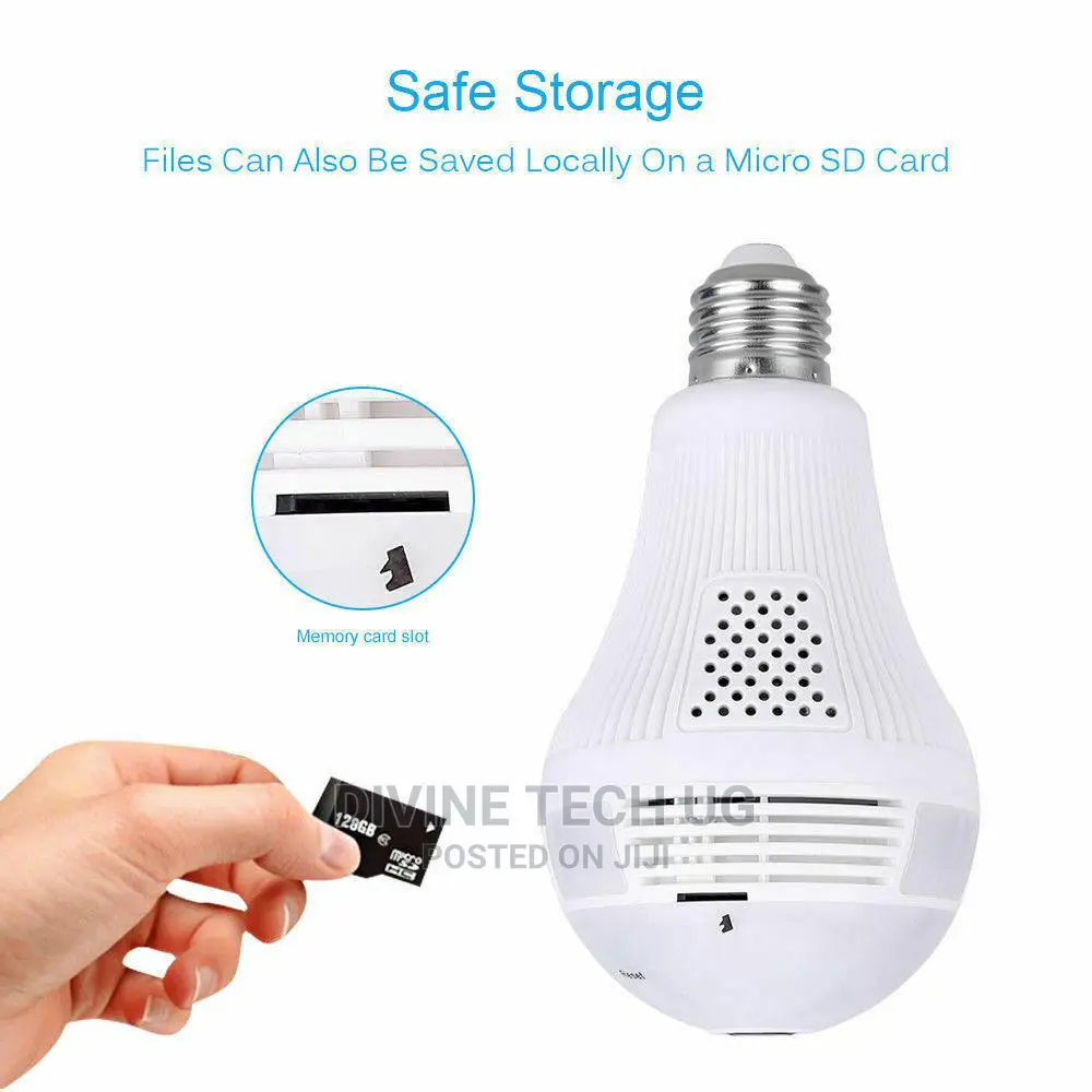 1080P Wireless 360° Panoramic Fisheye Bulb Light Camera