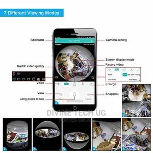 1080P Wireless 360° Panoramic Fisheye Bulb Light Camera