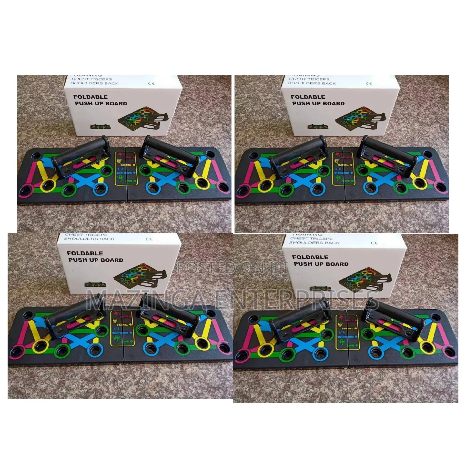Portable and Foldable Pushup Board