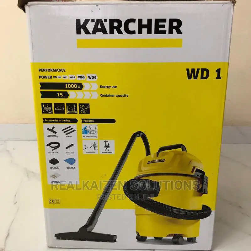 German KARCHER 15L WD1 Wet and Dry Vacuum Cleaner 1000W