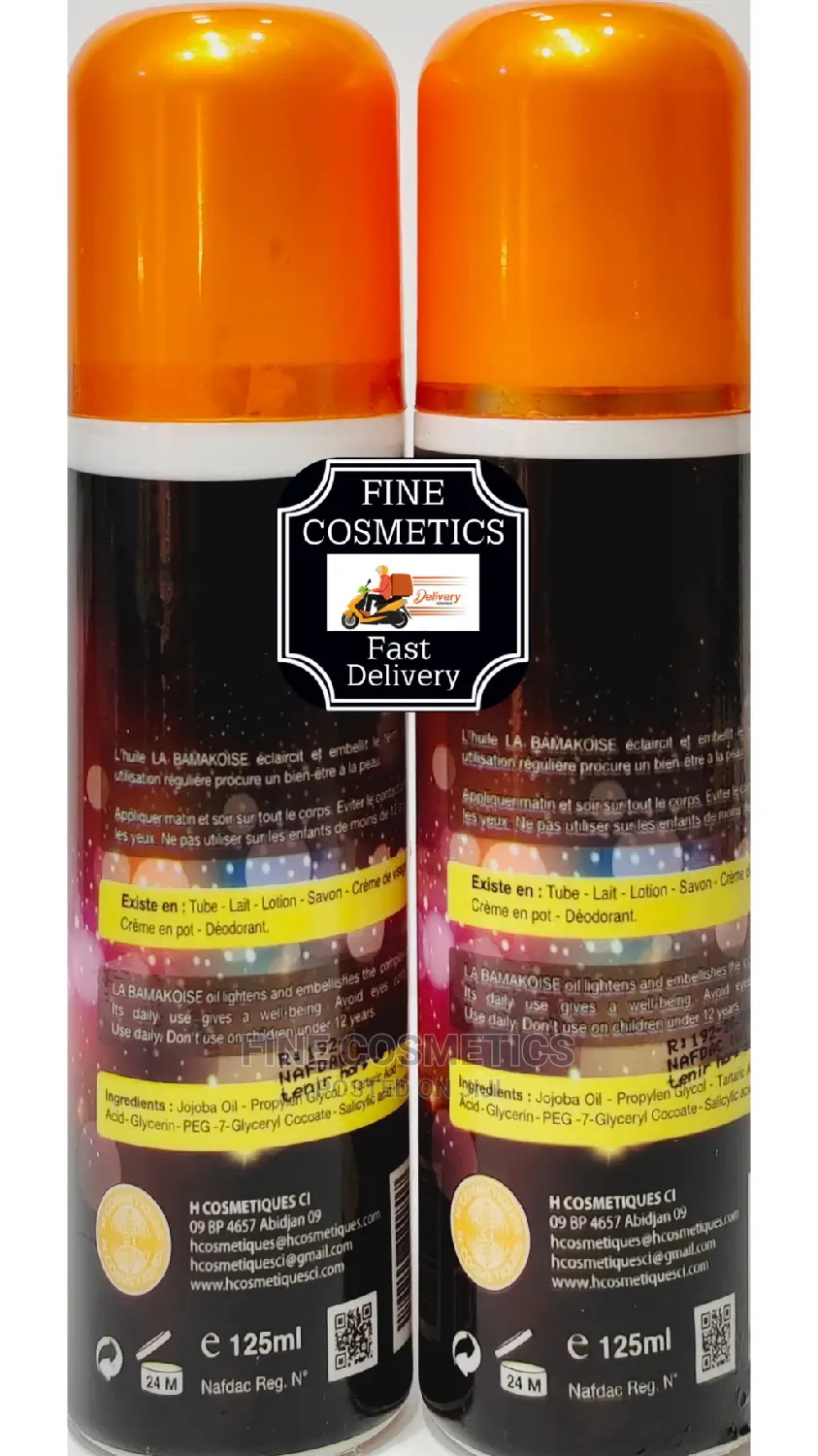 1pc Labamakoise Black Extra Strong Toning Body Oil 125ml
