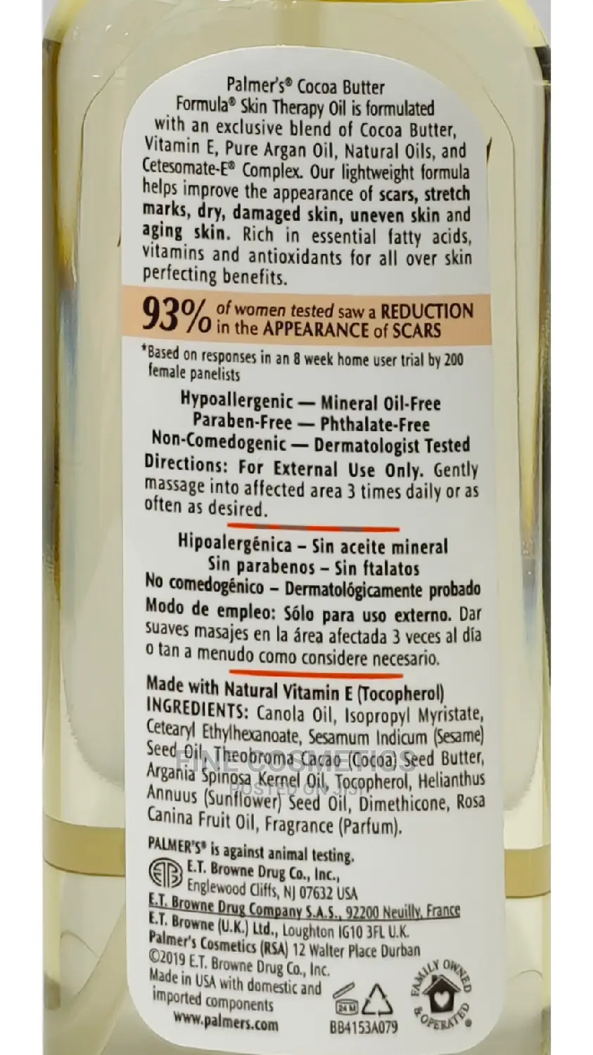 Palmer's Cocoa Butter Skin Therapy Moisturizing Body Oil