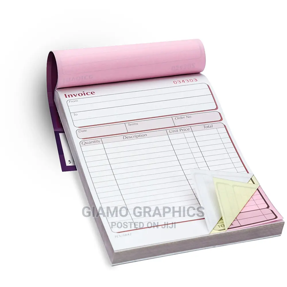 Invoices/Quotation Printing and Binding
