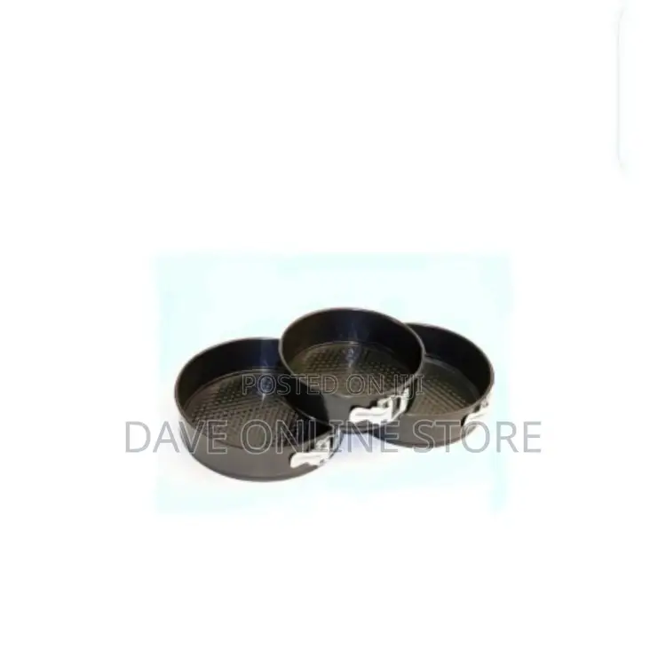 3pcs Round Cake Mould Non-Stick Bakeware Bread Baking Pan