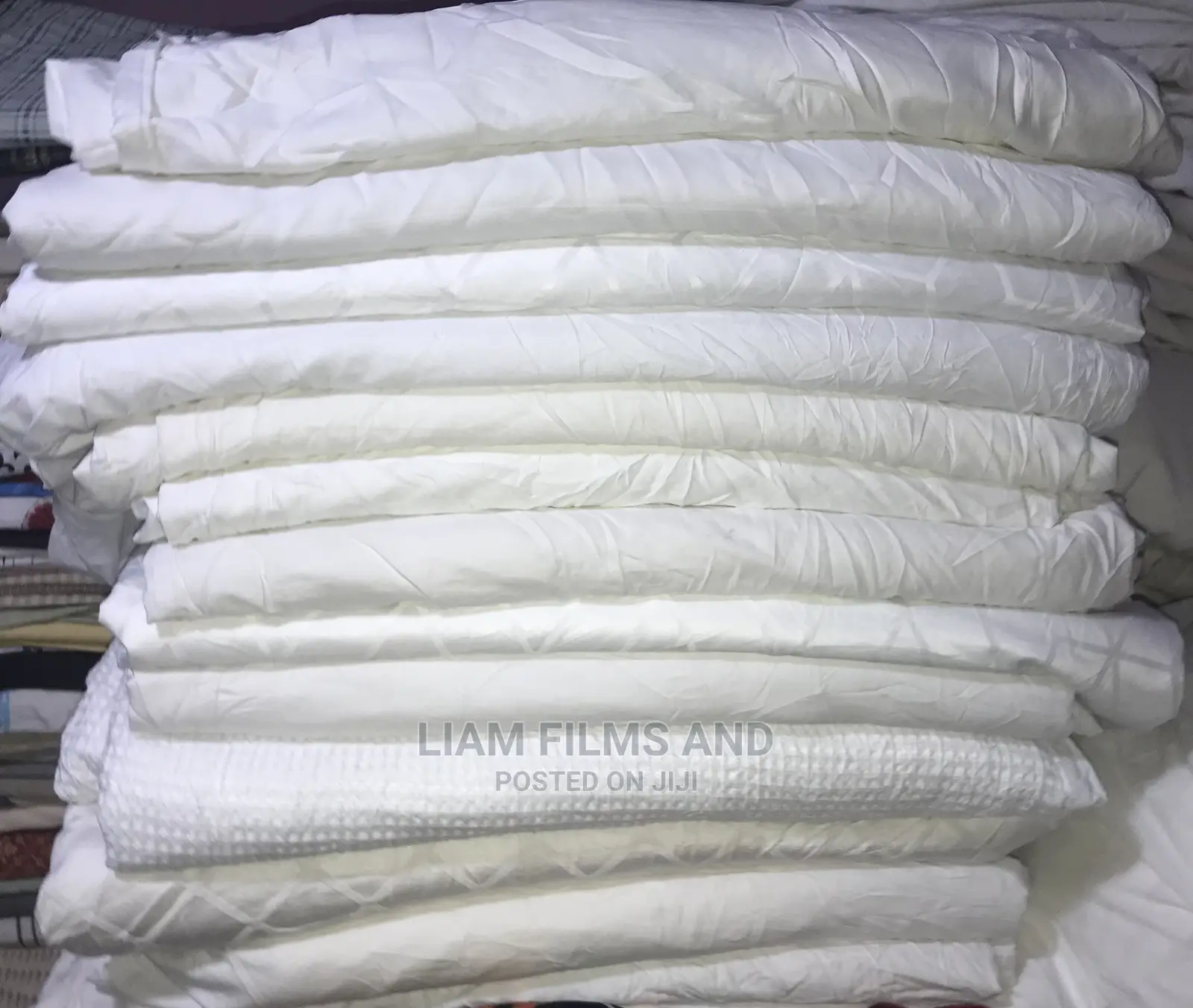 Guest Houses and Furnished Apartment Cotton Beddings White