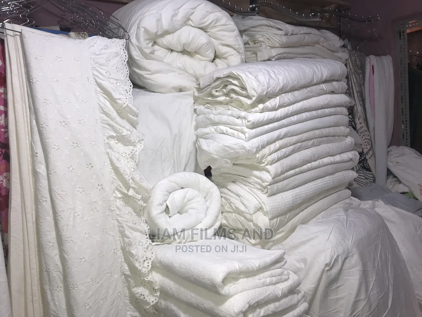 Guest Houses and Furnished Apartment Cotton Beddings White