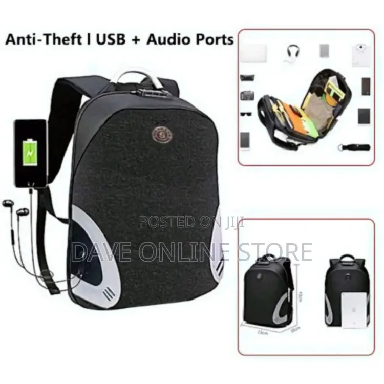 Anti-Theft Laptop Backpack Business Travel Bag - With USB