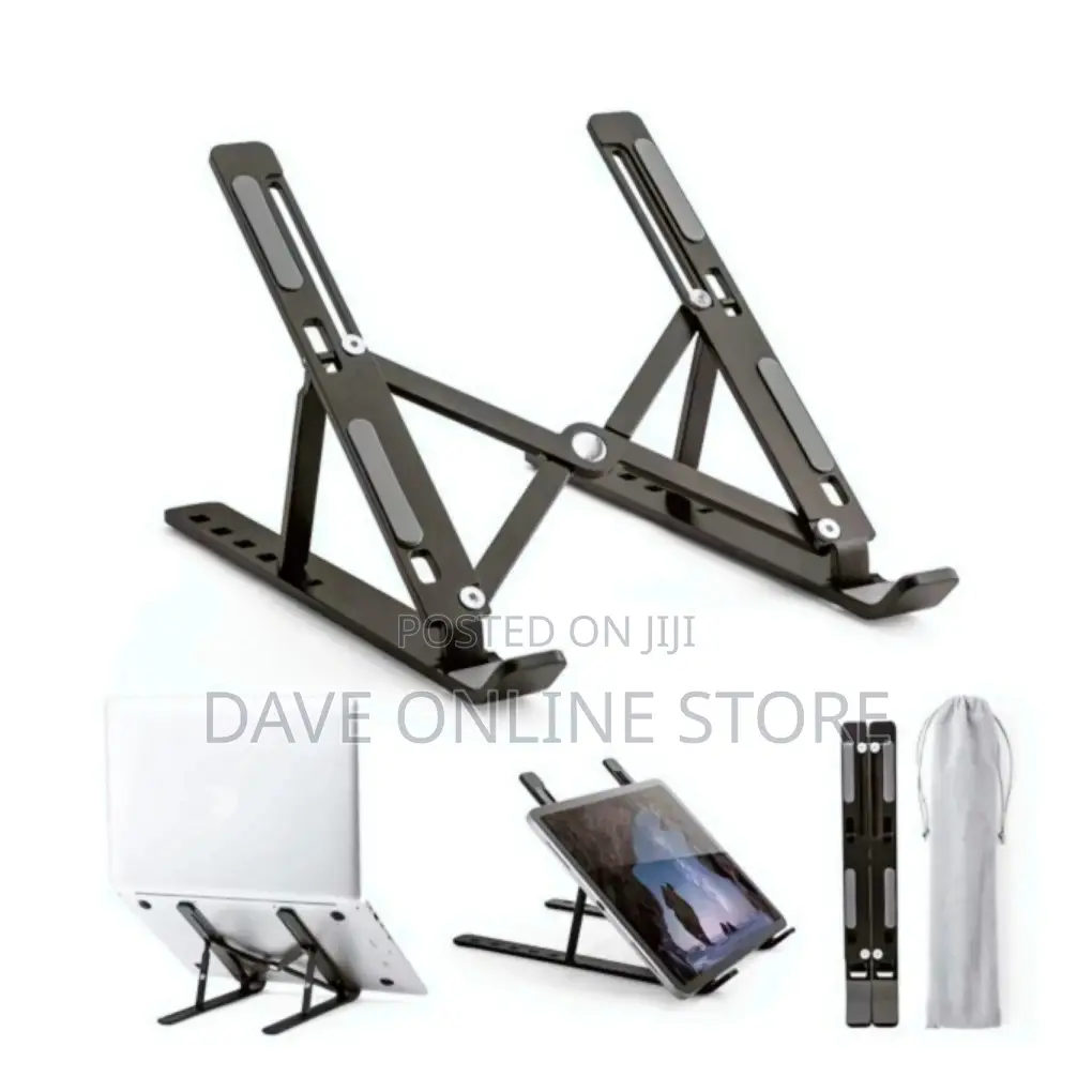 Portable Folding Laptop Stand Holder Adjustable Metalic
