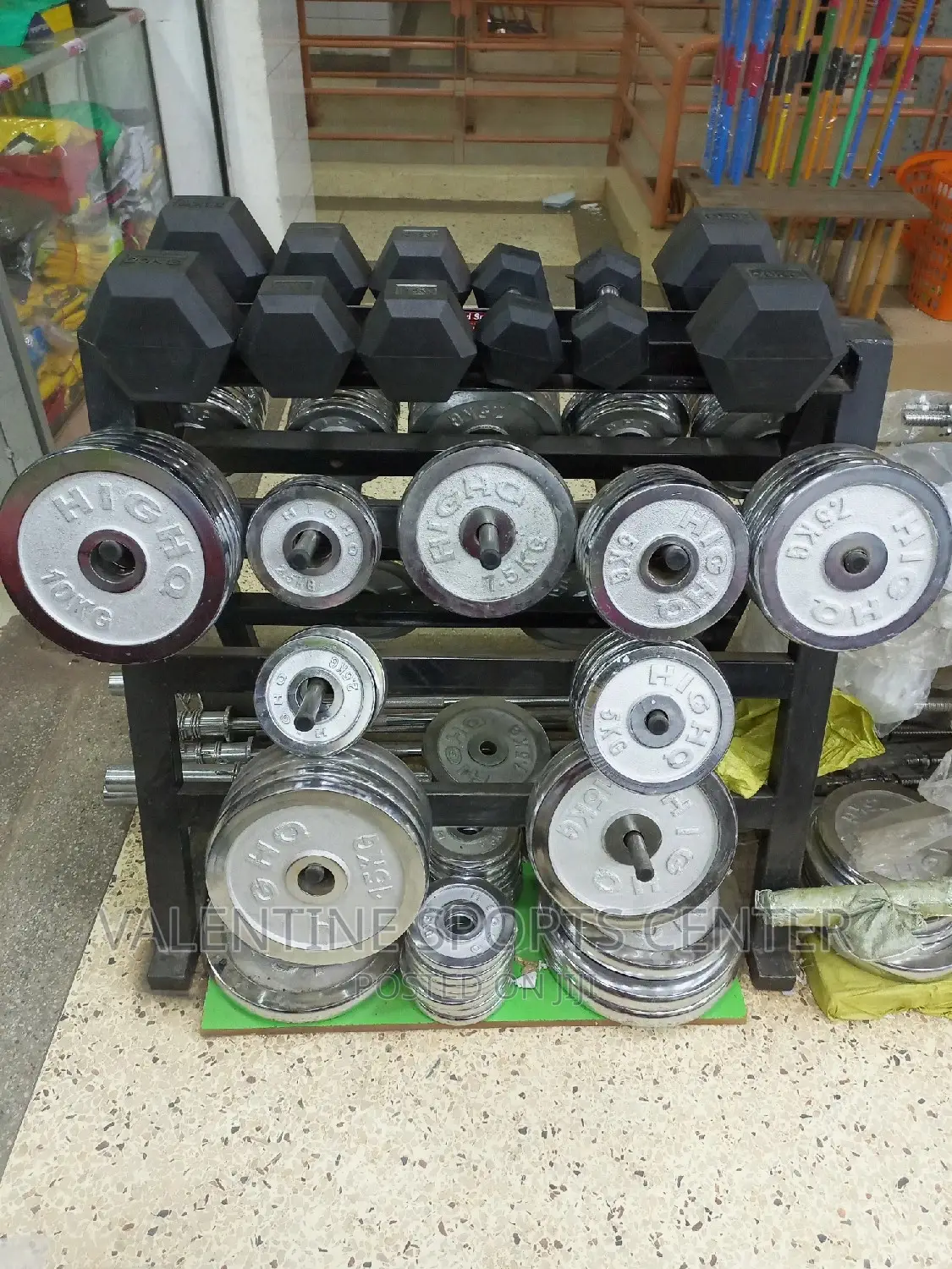 Dumbbell Plates All Different Kg