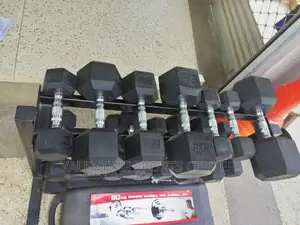 All Kg of Dumbbells Black Original Material