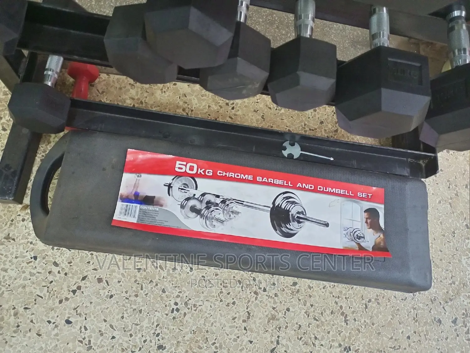 All Kg of Dumbbells Black Original Material