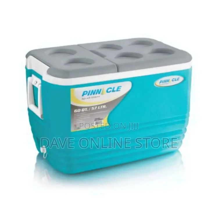 Pinnacle Insulated Water Cooler Ice Chiller Box 57L,Blue.