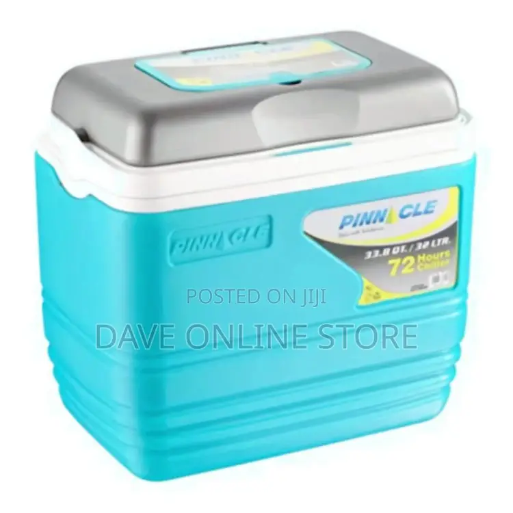 Pinnacle Insulated Water Cooler Ice Chiller Box 32L,Blue.