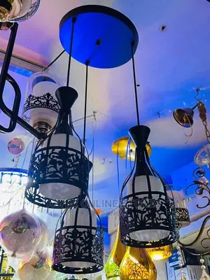 Black and White Pendant Light