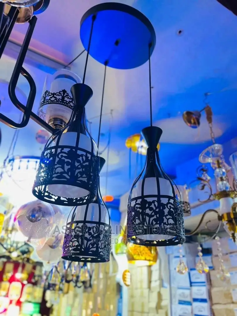 Black and White Pendant Light