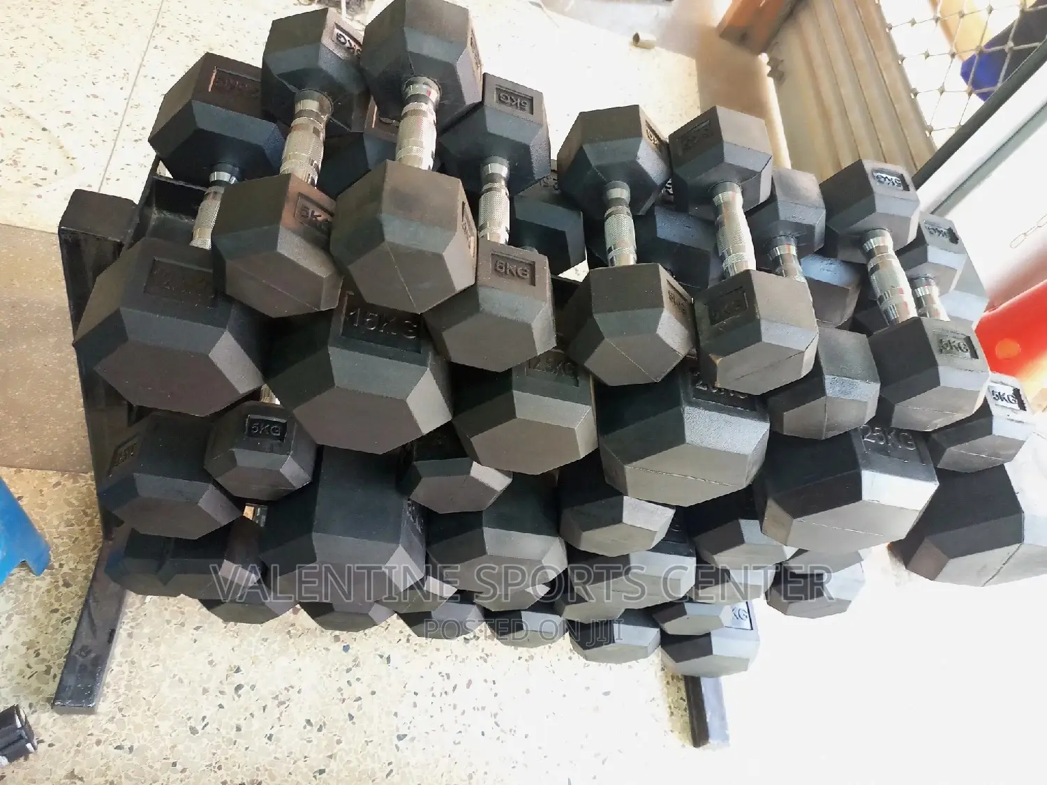 Dumbbells All Kg Black Original Material
