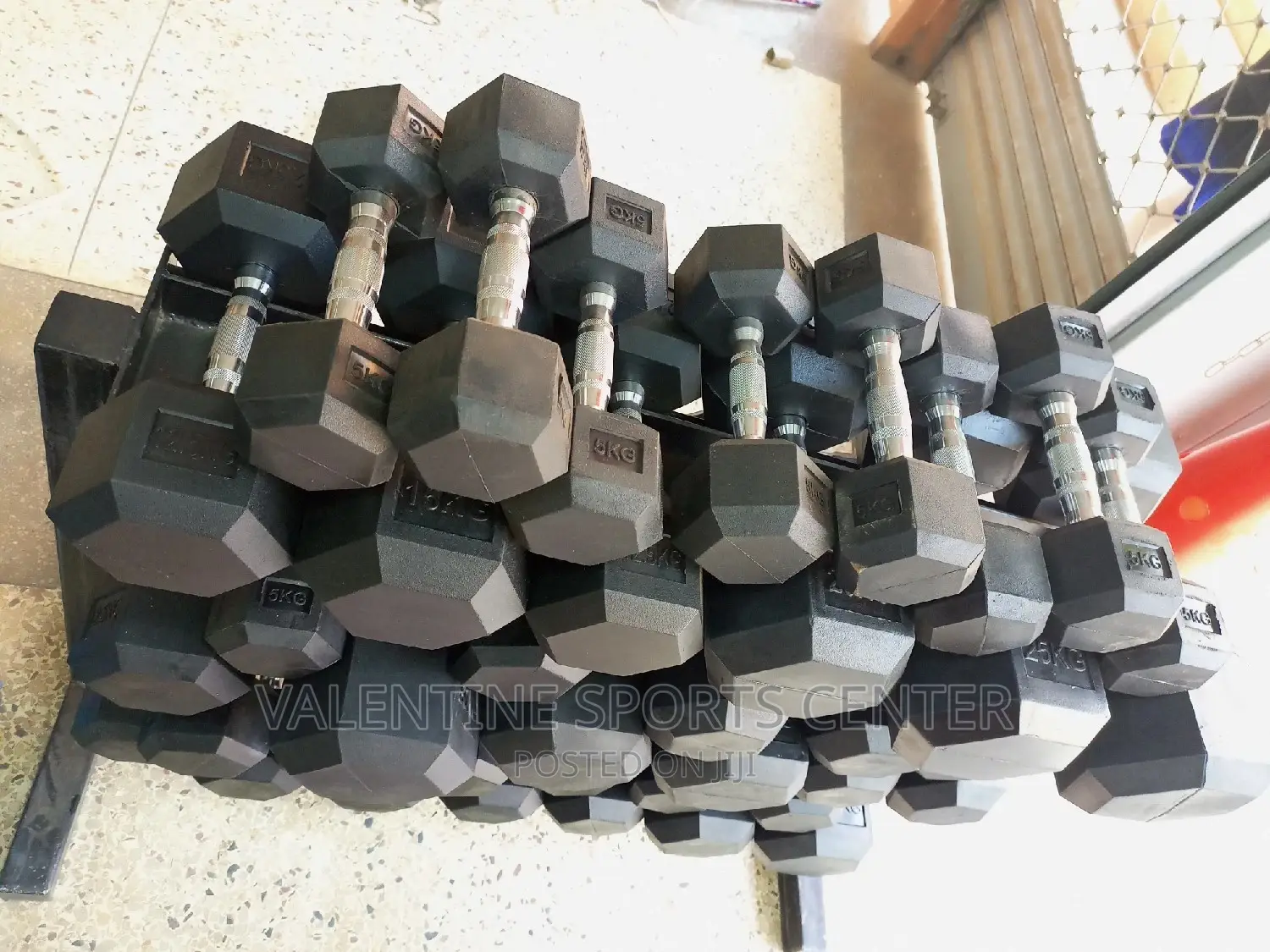 Dumbbells All Kg Black Original Material