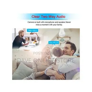 Wireless IP Wifi Panoramic Security CCTV Bulb Spy Camera