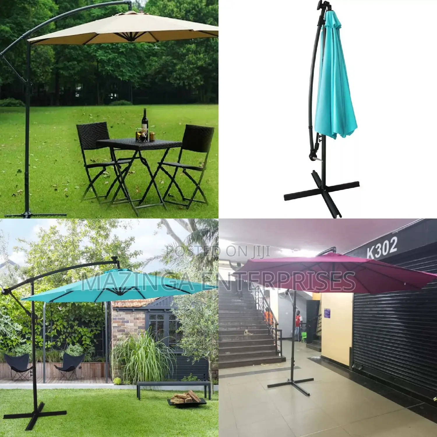 10fg Diameter(3m) Broad Parasol Umbrellas With a Base